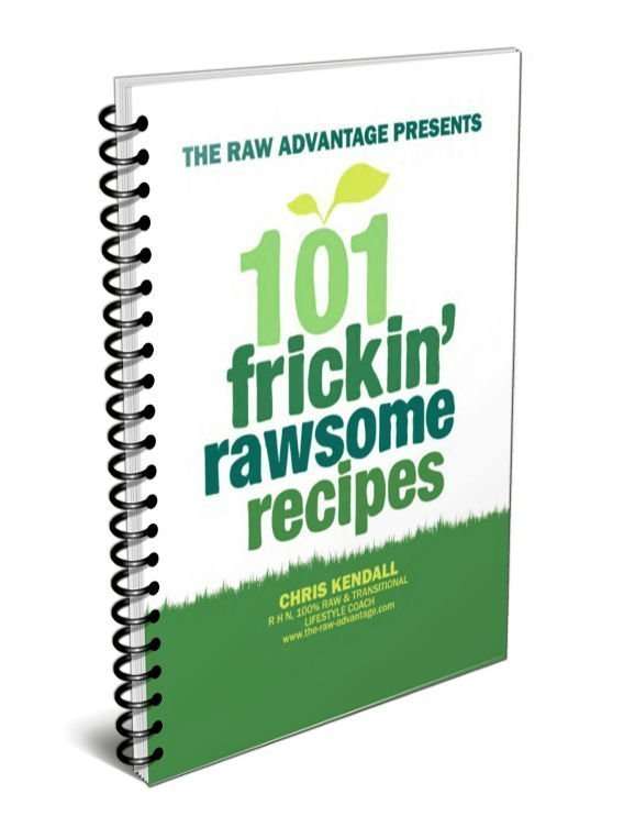 101 frickin rawsome recipe 3d mock up
