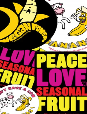 Raw Vegan Stickers