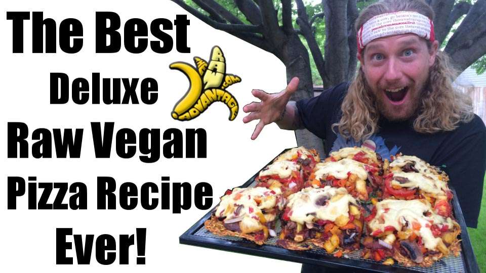 Raw Vegan Pizza, best deluxe pizza ever