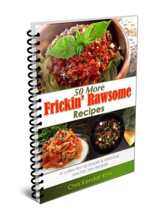 50 more frickin rawsome recipes 3d mock up