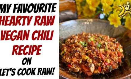 Let’s Cook Raw…Together! Chef Chris Kendall prepares Raw Vegan Chili!