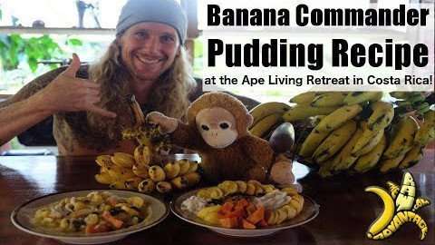 Banana Commander Pudding at the Ape Living retreat in Costa Rica