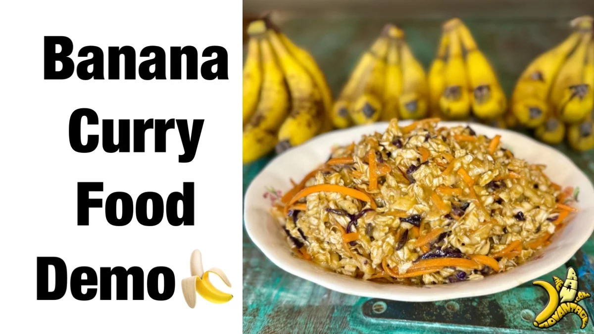 banana curry food demo