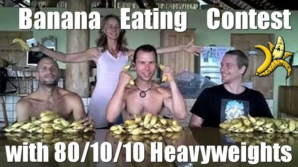 Banana eating Contest with 80/10/10 Heavyweights!