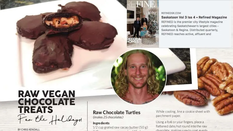 Raw Chocolate Recipe Featured in Refined Magazine!