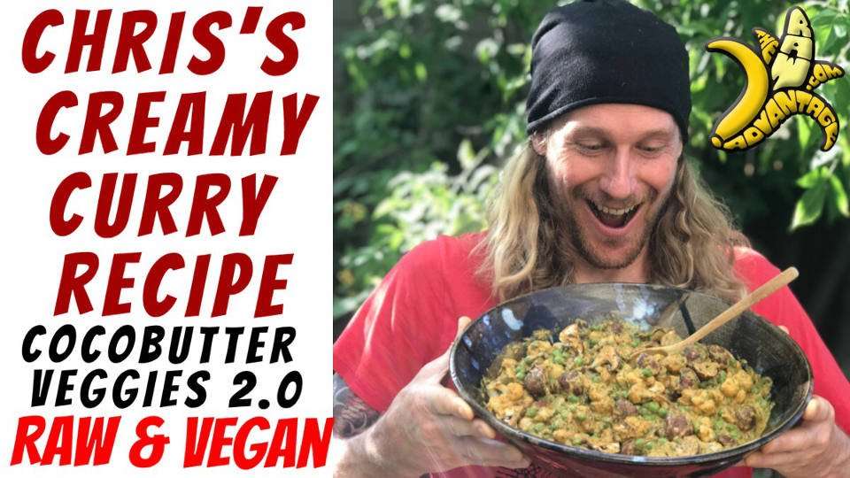 Chriss Creamy Curry Recipe Cocobutter Veggies 2.0 raw vegan curry recipe