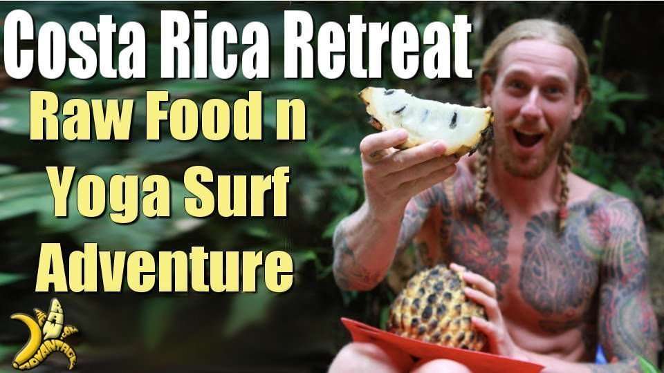 Costa rica retreat raw food yoga surf adventure