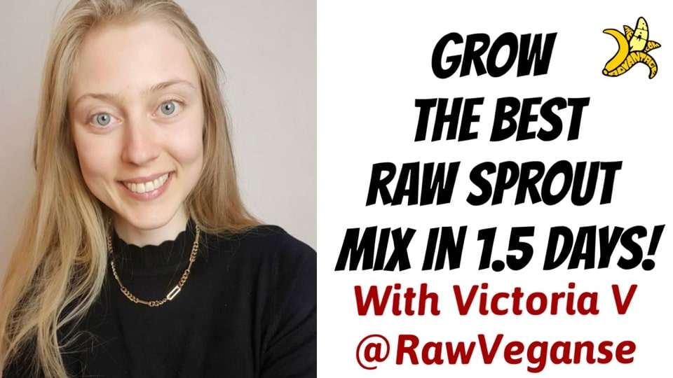 The Best Raw Vegan Sprout Mix with Victoria @Rawveganse