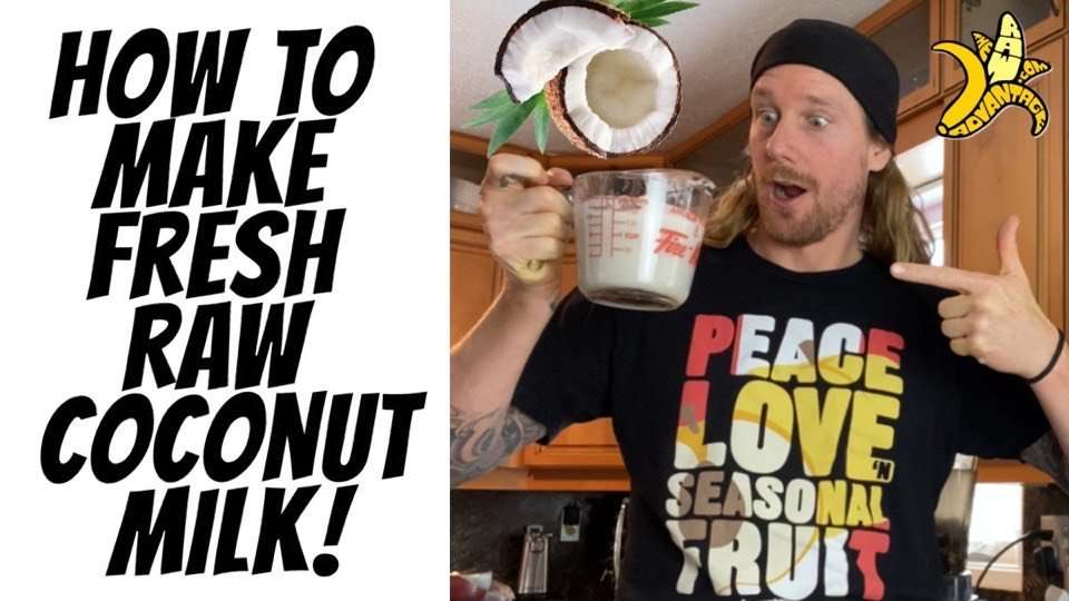 How to Make Fresh Raw Coconut Milk