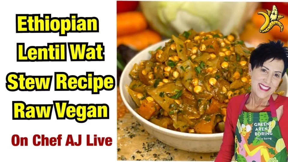 Ethiopian Lentil Wat Stew Recipe on Chef Aj Live