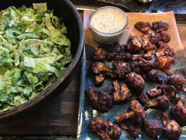 Buffalo Ranch Wings n Ceasar Salad