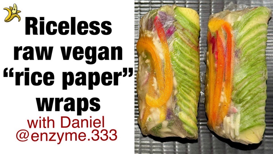riceless raw vegan rice paper wraps