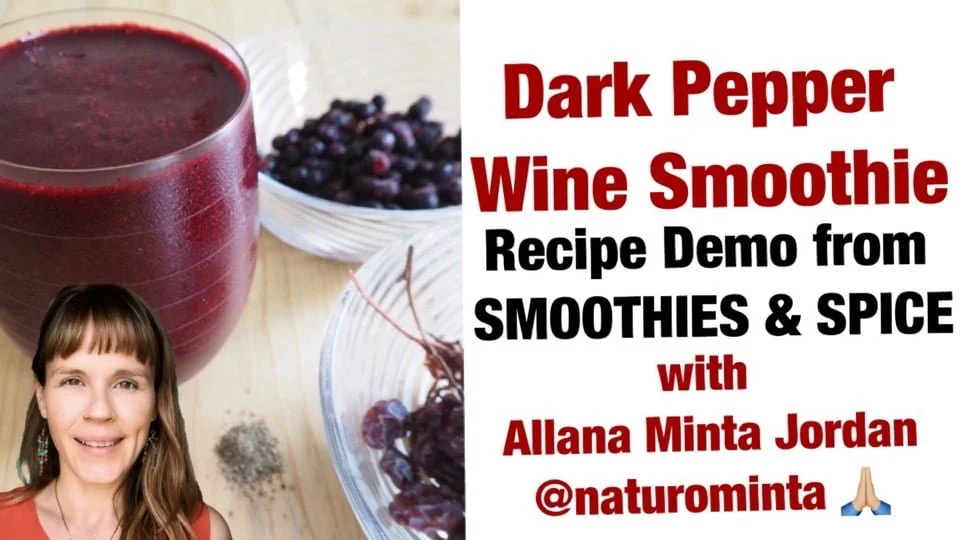 Dark Pepper Wine Smoothie Recipe by Alanna Jordan