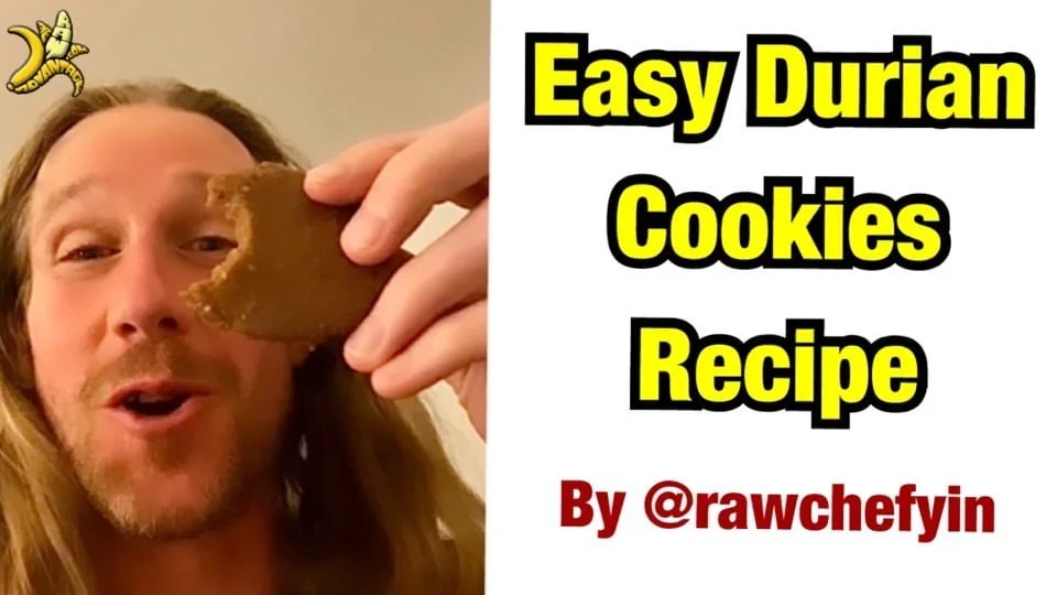 Easy Durian Cookies Recipe by Raw Chef Yin!