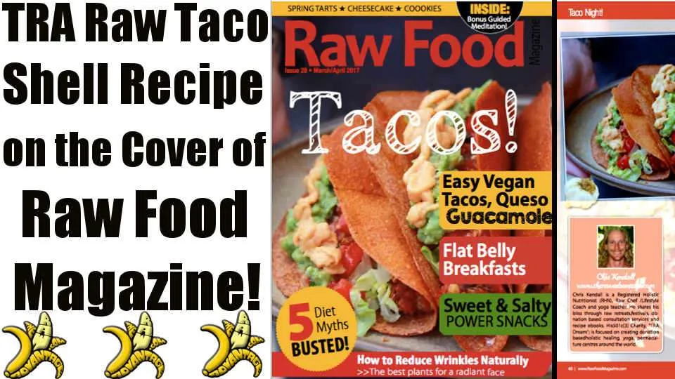 On the Cover of Raw Food Magazine!