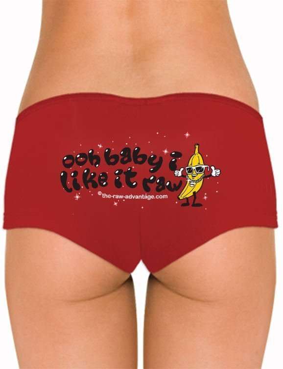 Womens Mini Yogi Fit Undies, Miniature Yoga Pants Underwear, Red