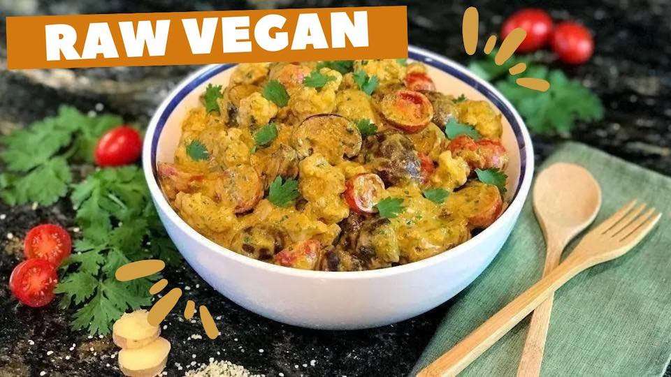 RAW VEGAN CURRY RECIPE BEST IN THE WORLD CHRIS KENDALL DEMO