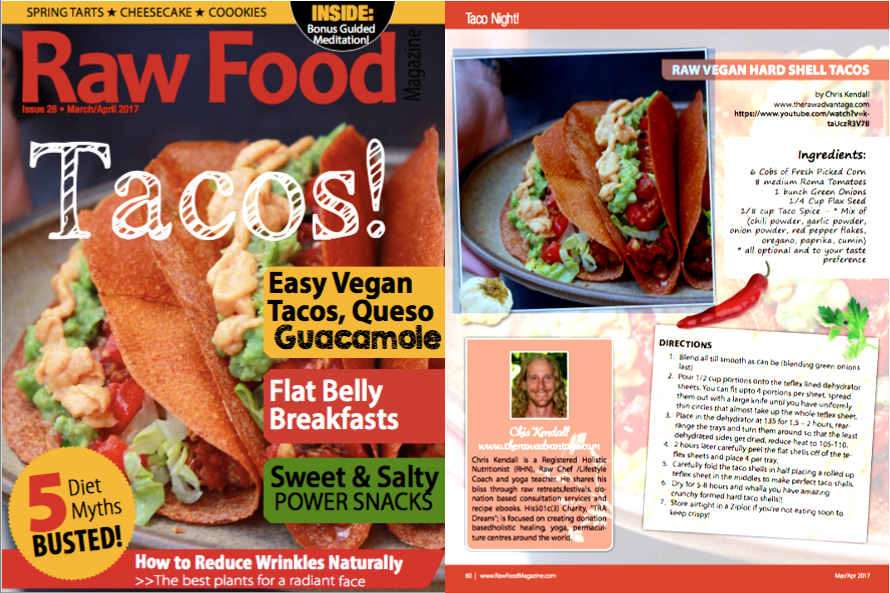 Raw Food Mag Taco Cover