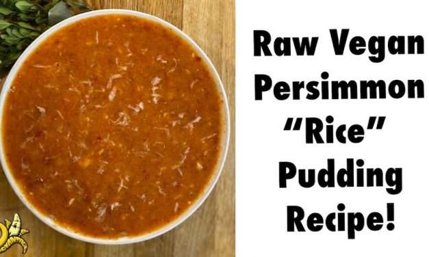 Raw Vegan Persimmon “Rice” Pudding Recipe