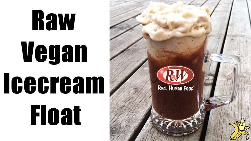 Raw vegan icecream float