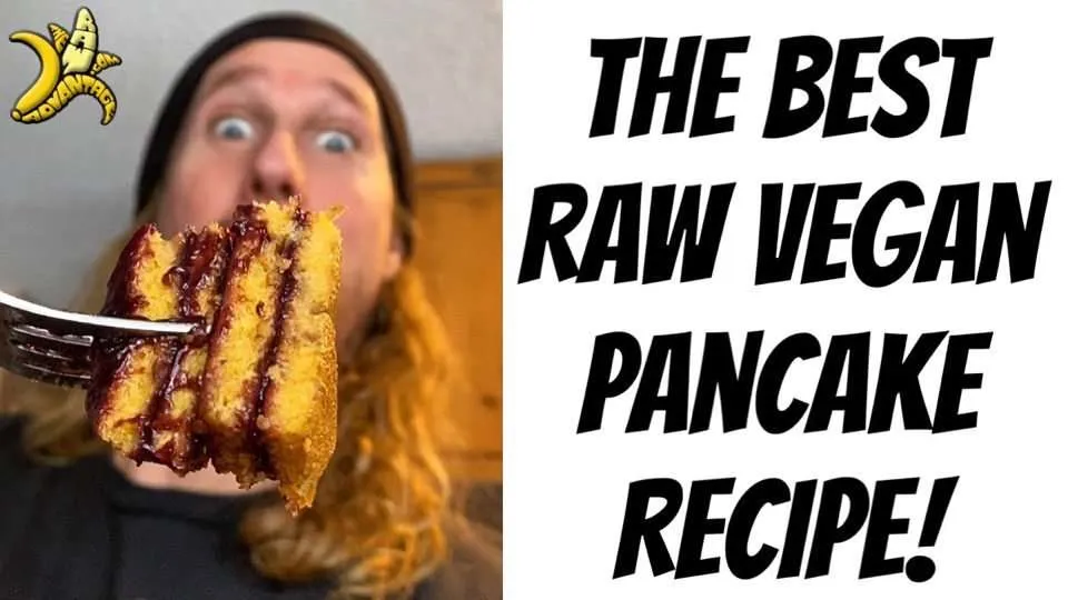 The Best Raw Vegan Pancake Recipe + Bonus Berry Syrup!
