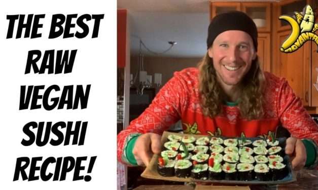 The Best Raw Vegan Sushi Recipe | Secret Trick to Make Raw Rice Stick!