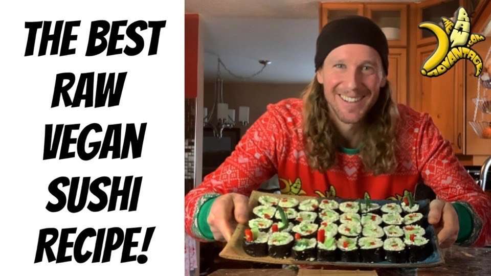 The Best Raw Vegan Sushi Recipe | Secret Trick to Make Raw Rice Stick!