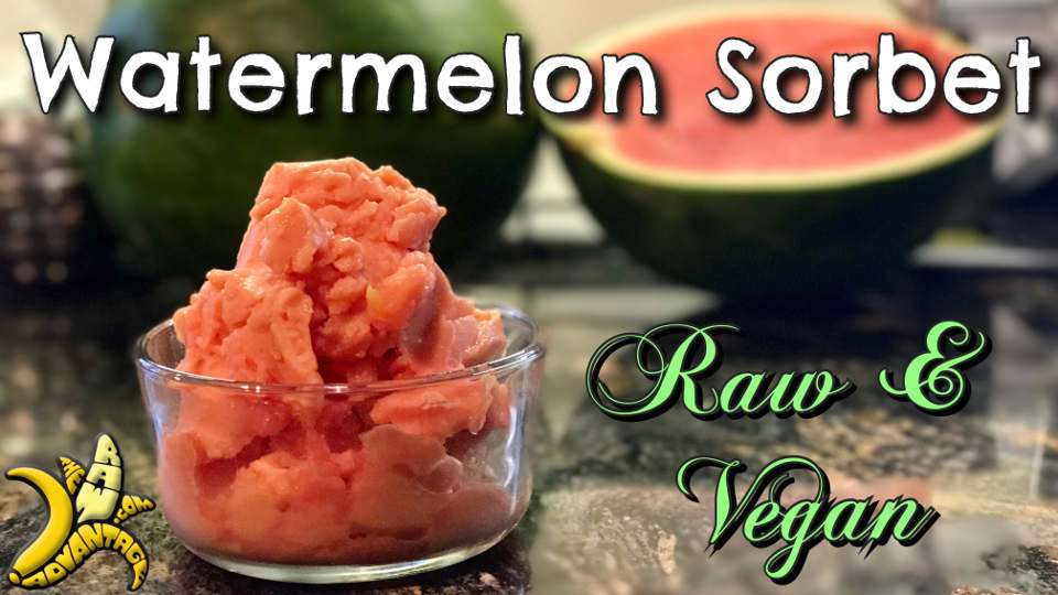Watermelon Sorbet | Raw & Vegan
