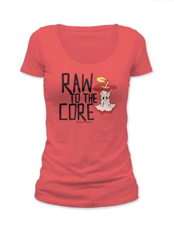 Womens Raw to the core Scoop neck T Shirt