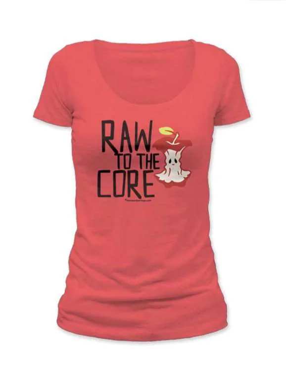 Womens Raw to the core Scoop neck T Shirt