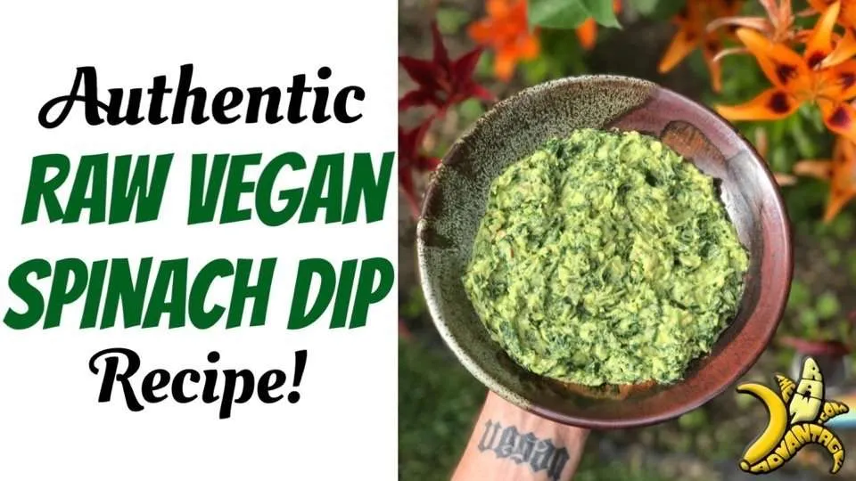 Authentic Raw Vegan Spinach Dip Recipe!