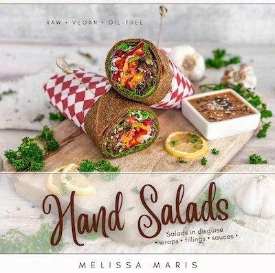 All About Raw Vegan Wraps Interview on FruitForest Costa Rica! 2 hand salads cover