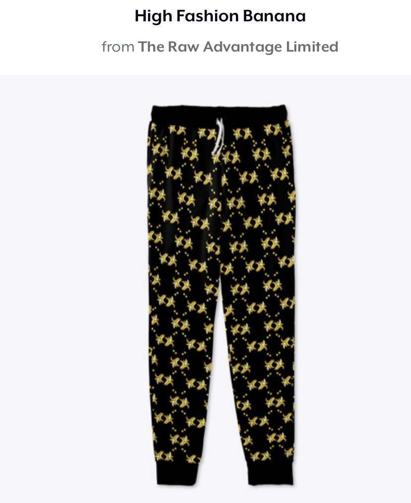 high fashion banana pants