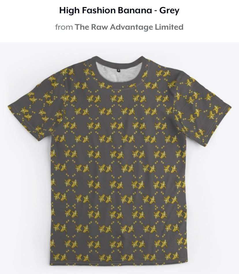 high fashion banana t