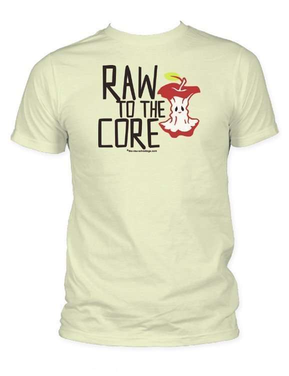 raw to the core t shirt