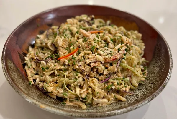 raw vegan peanut pad thai recipe