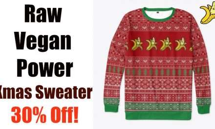 Raw Vegan Power Xmas Sweater 30% off!
