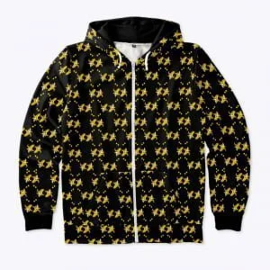 High Fashion Banana Zip Hoodie
