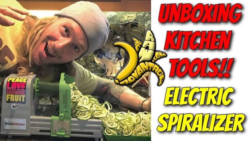unboxing kitchen tools electric spiralizer thinkkitchen
